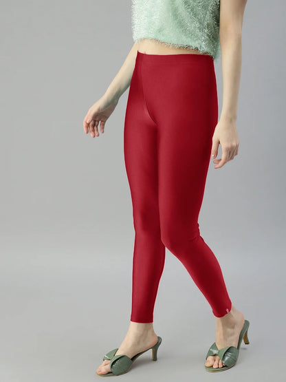 Prisma's Shimmer Leggings - Red