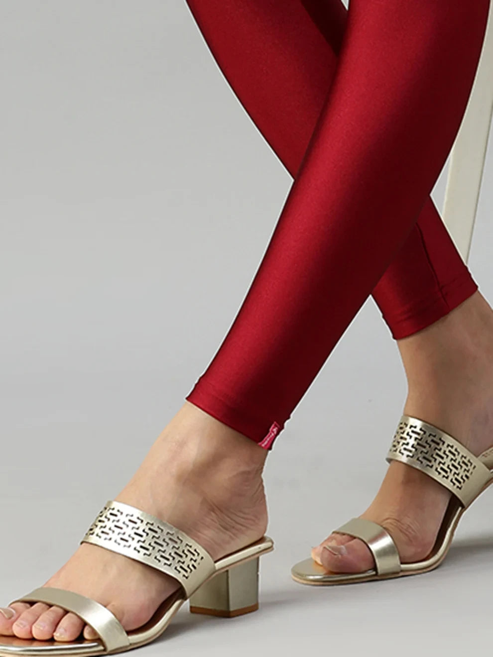 Prisma's Shimmer Leggings - Red