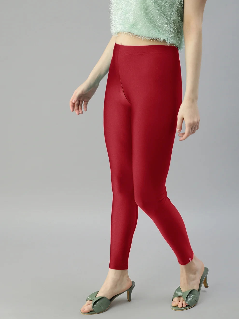 Prisma's Shimmer Leggings - Red