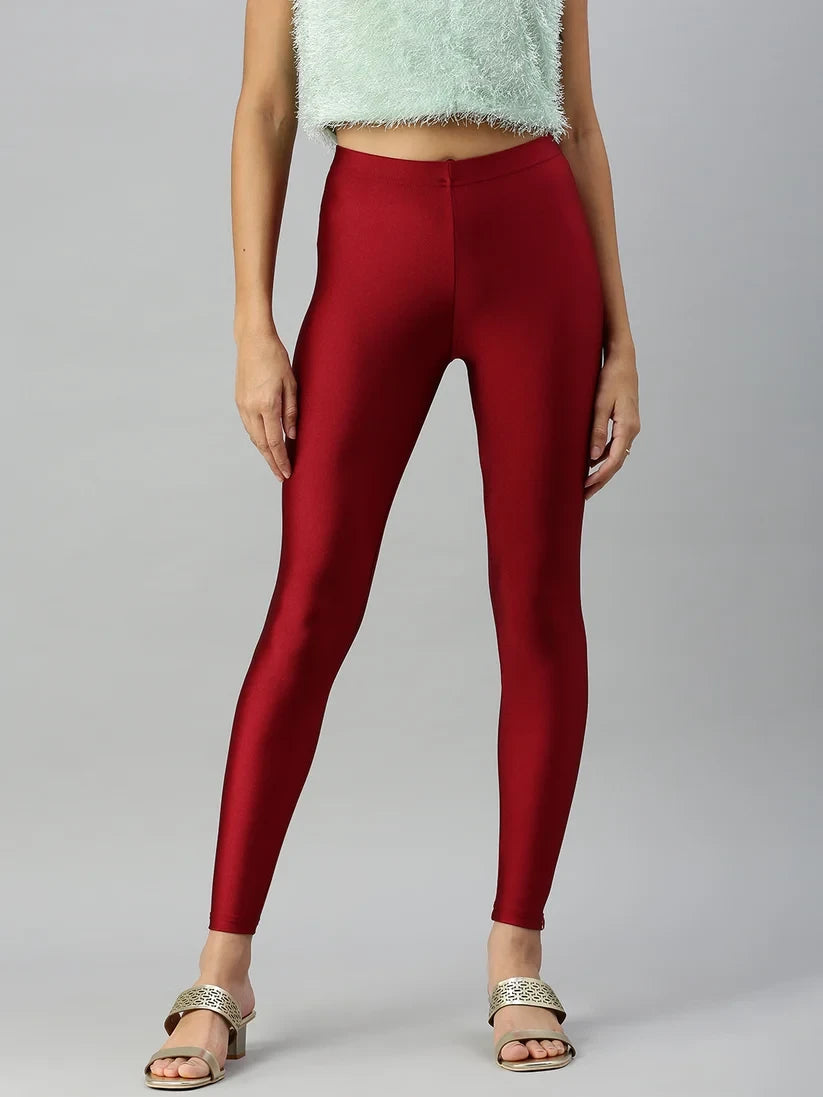 Prisma's Shimmer Leggings - Red