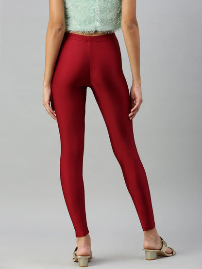 Prisma's Shimmer Leggings - Red