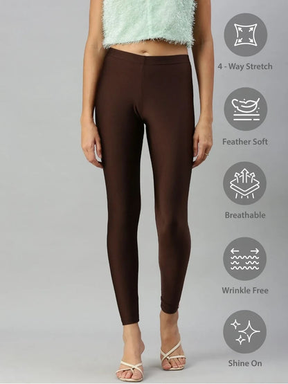 Prisma's Shimmer Leggings - Brown
