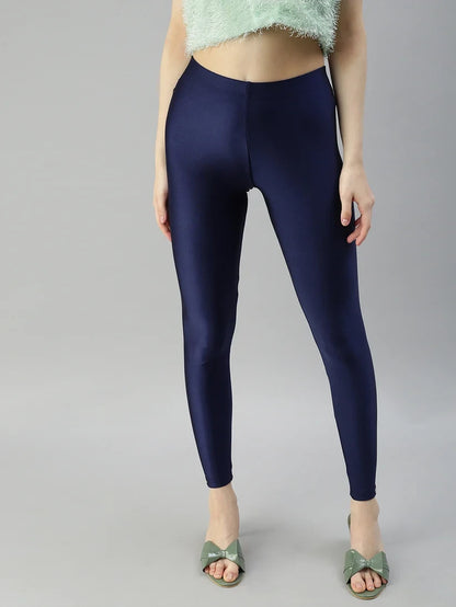 Prisma's Shimmer Leggings - Navy Blue