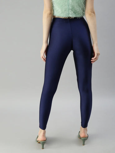 Prisma's Shimmer Leggings - Navy Blue