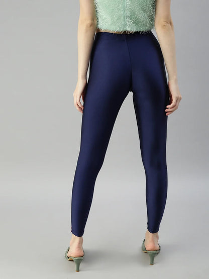 Prisma's Shimmer Leggings - Navy Blue