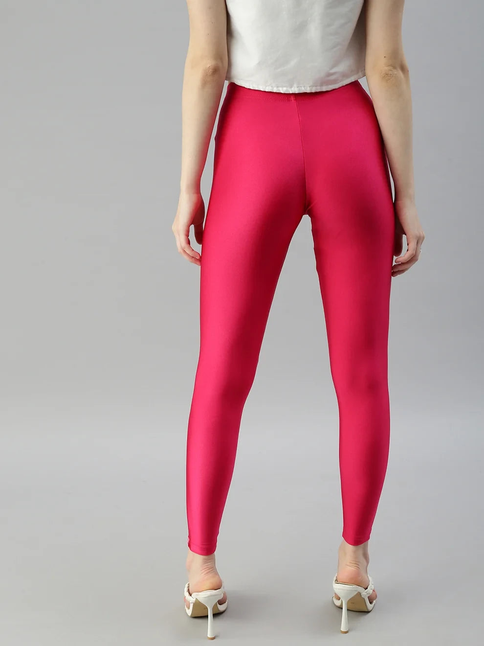 Prisma's Shimmer Leggings - Strawberry