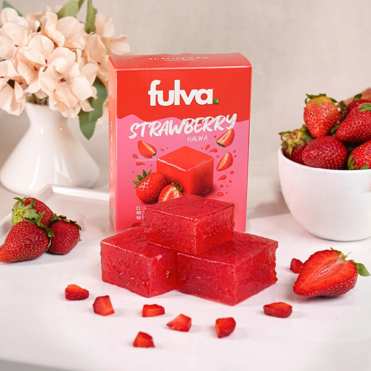 Fulva's Strawberry Halwa - Kozhikoden Halwa