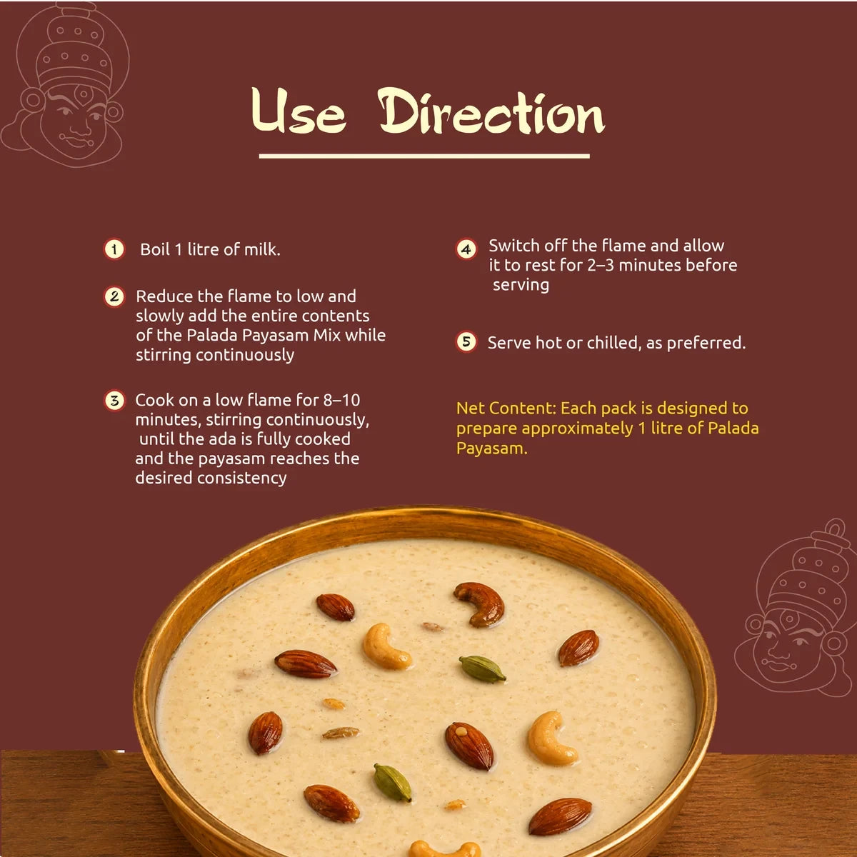 Fulva's Instant Kerala Palada Payasam Mix Pack of 2