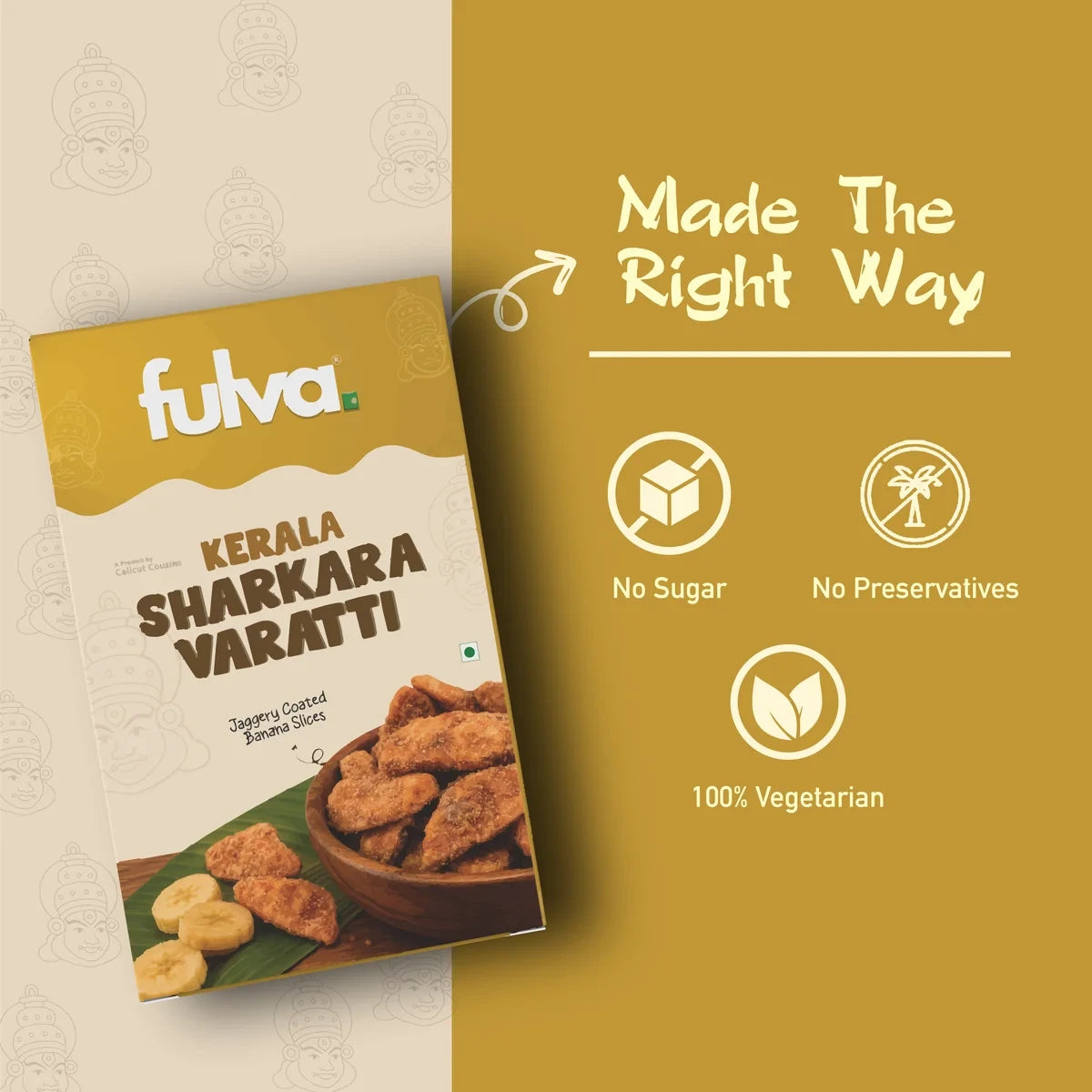 Fulva's Kerala Sharkara Varatti Pack of 4