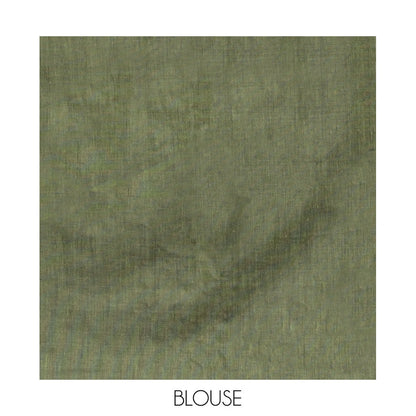 Pothys Borderless Blue Plain Design Khadi Cotton Saree