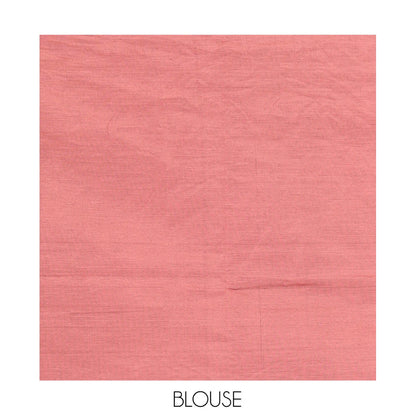 Pothys Borderless Onion Pink Plain South Cotton Saree