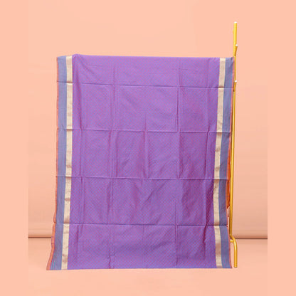 Pothys Lavender Poly Cotton Saree