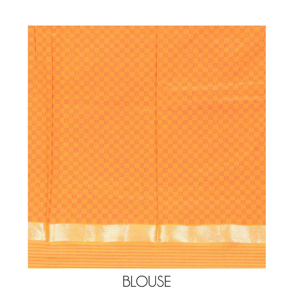 Pothys Lavender Poly Cotton Saree