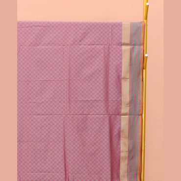 Pothys Pale Pink Poly Cotton Saree