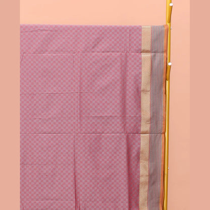 Pothys Pale Pink Poly Cotton Saree