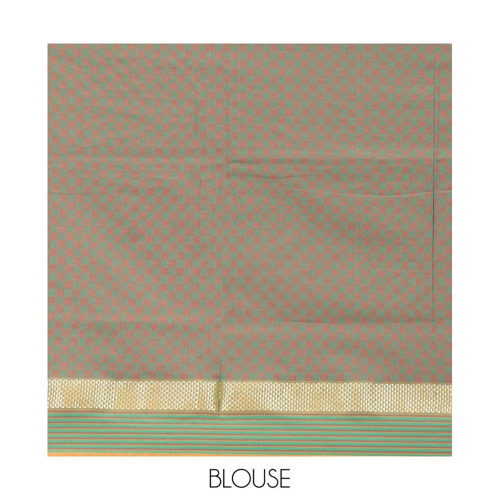 Pothys Pale Pink Poly Cotton Saree