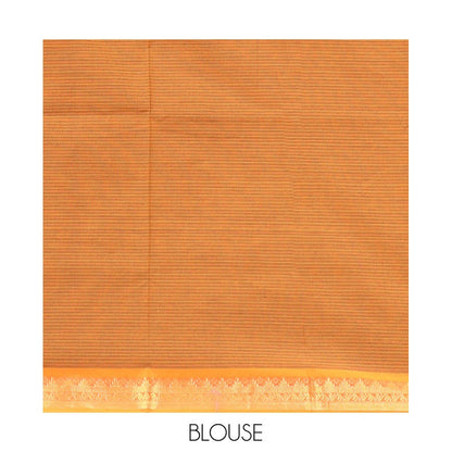Pothys Wine Striped Poly Cotton Saree