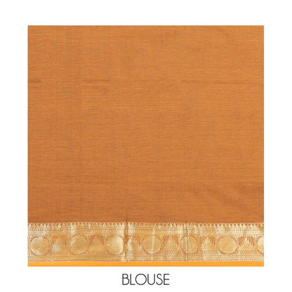 Pothys Green Plain Poly Cotton Saree