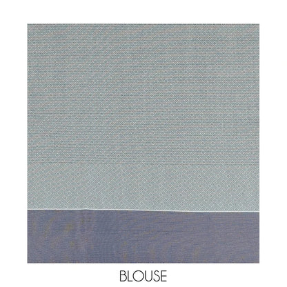 Pothys Pastel Blue Semi-Silk Cotton Saree with Geometric Buttas