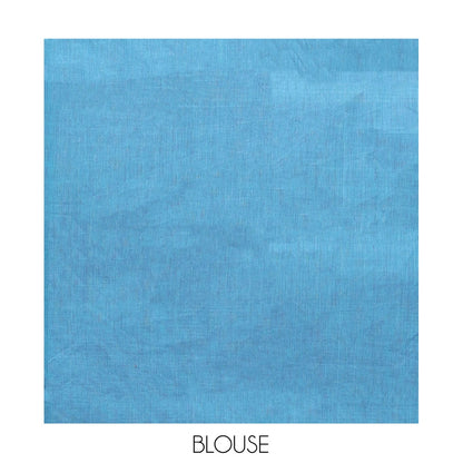 Pothys Blue Plain Chettinad Cotton Saree, Captivating by a Contrast Traditional Zari Design Woven Temple Border, Pallu of Stripes, and Paired with a Matching Blouse