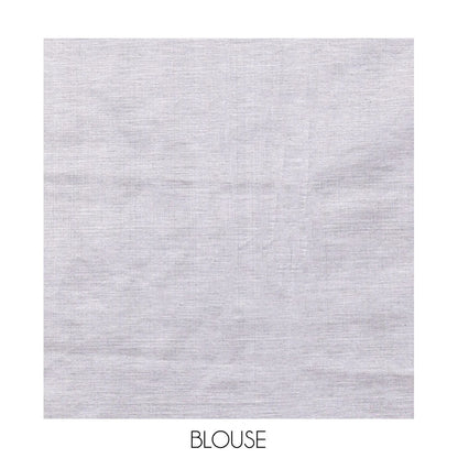 Pothys Borderless Grey-Black Poly Cotton Saree, Decked Up with Batik Print, a Self-Printed Pallu, and a Matching Blouse
