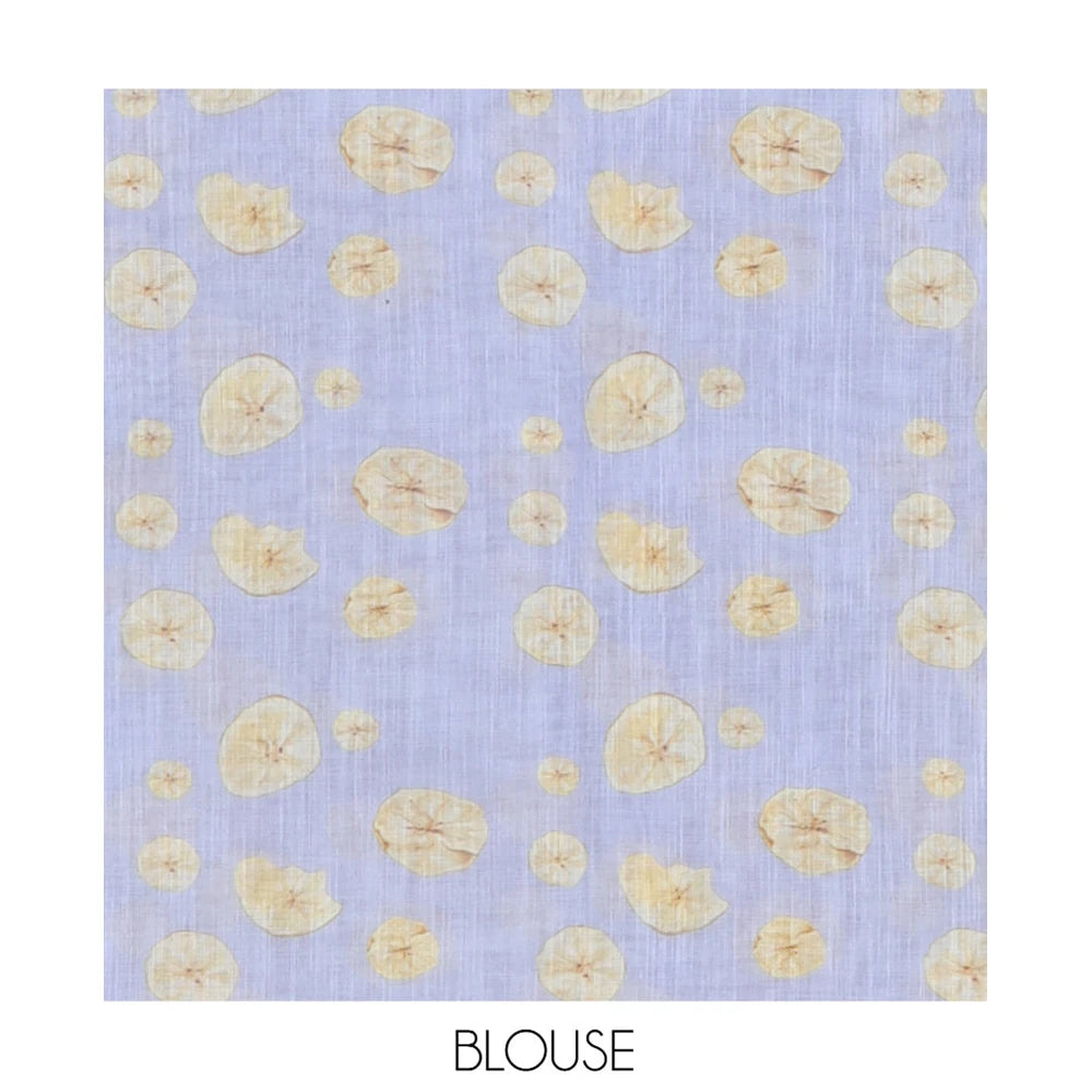 Pothys Borderless Lavender Nentharanga Chips Printed Chanderi Cotton Saree, a Piping Border, Matching Blouse