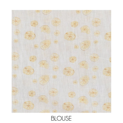 Pothys Borderless Cream Nentharanga Chips Printed Chanderi Cotton Saree, a Piping Border, Matching Blouse