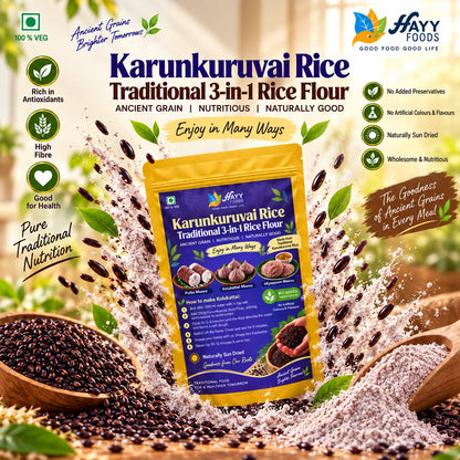 Karunkuruvai Red Rice Instant 3 in 1 Rice flour