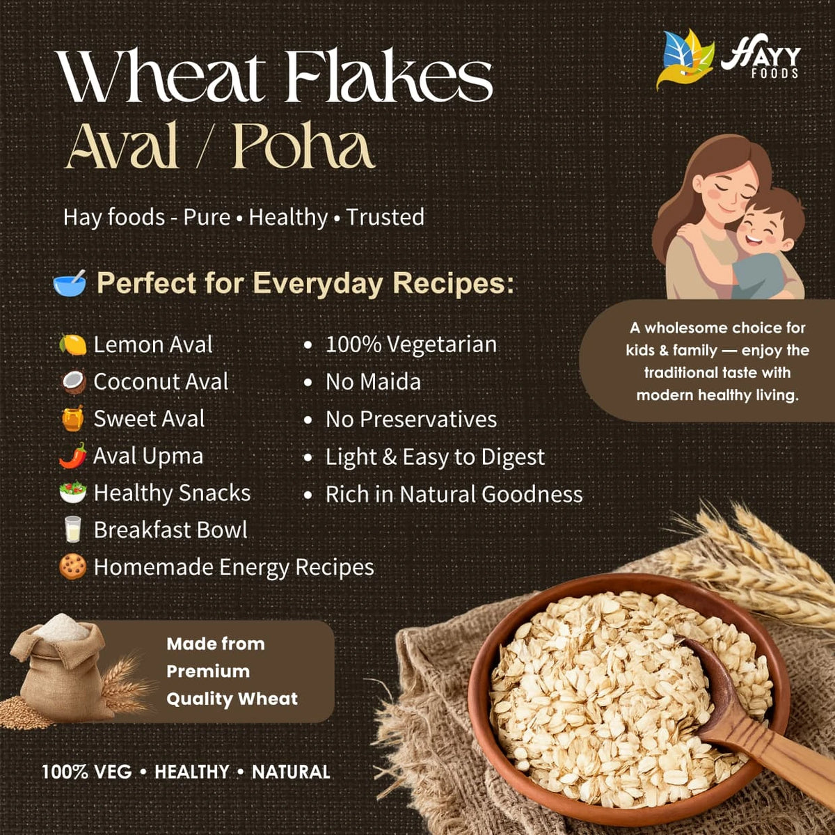 Wheat Flakes (Aval)