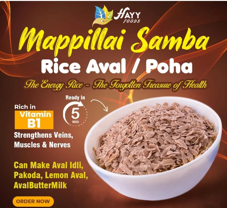 Mappillai Samba Rice Aval Poha Flakes