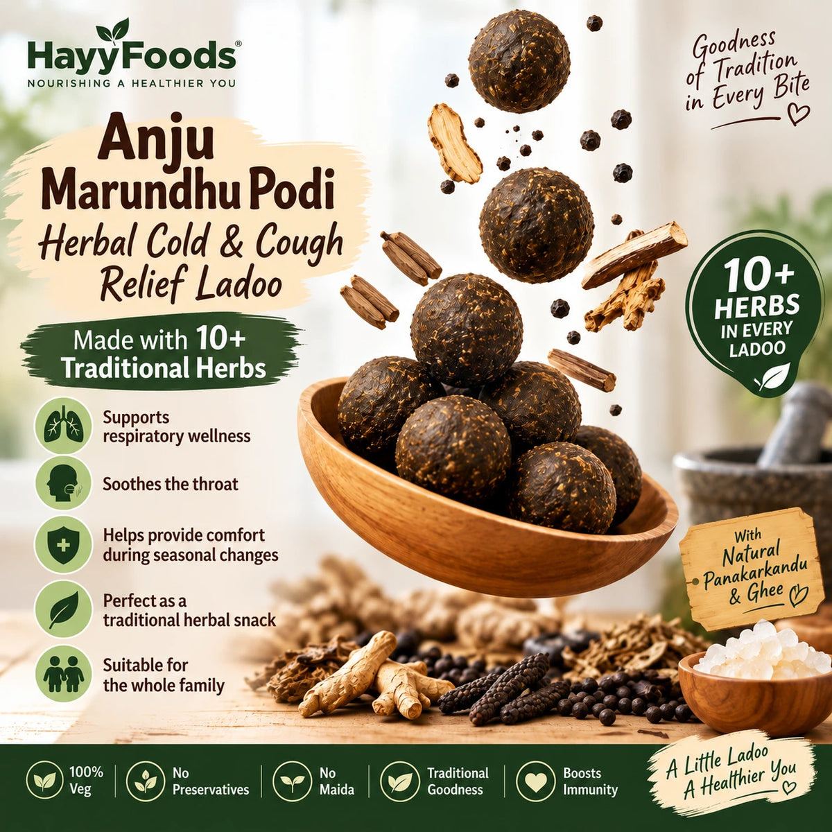 Anju Marundhu Herbal Ladoo
