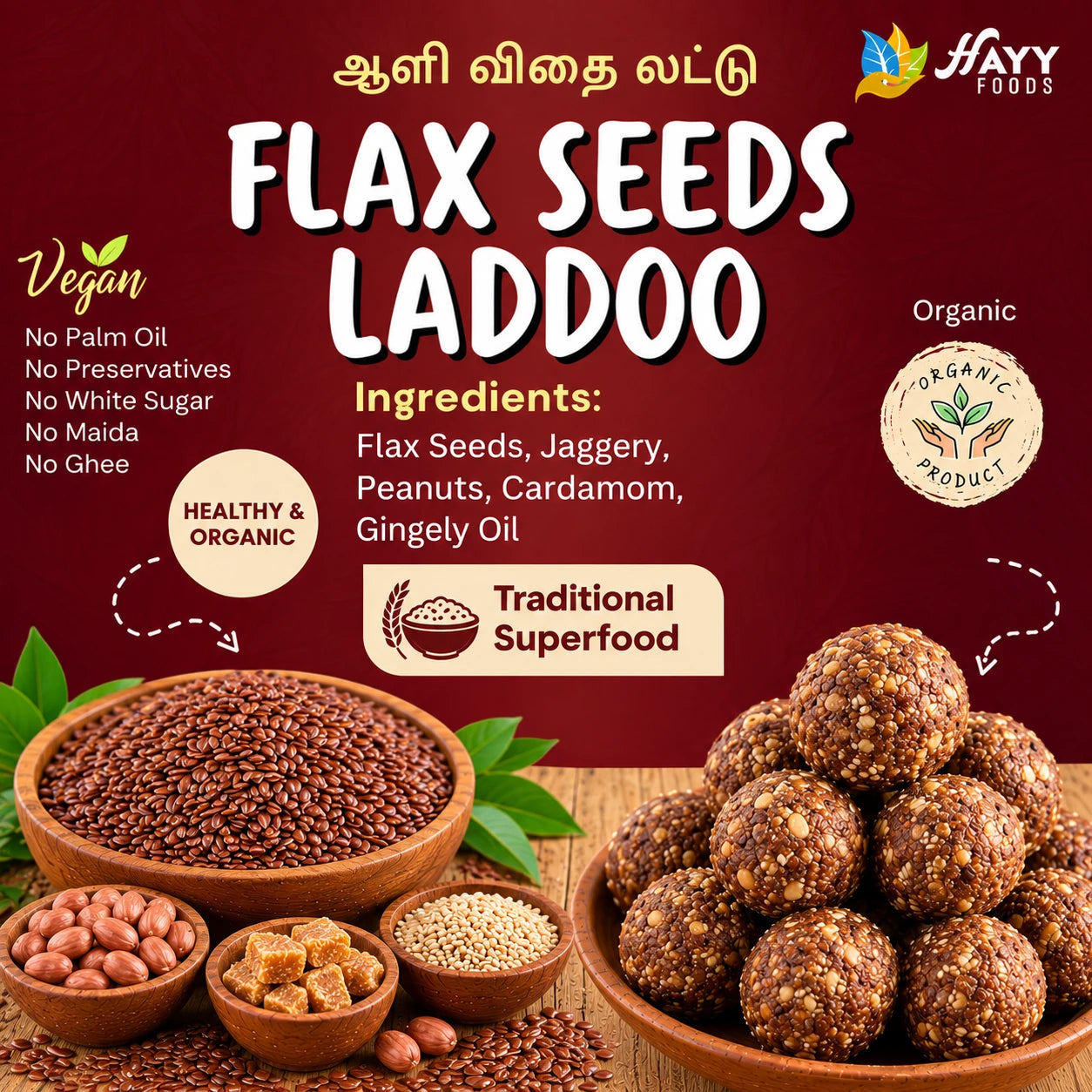Flax Seeds Ladoo