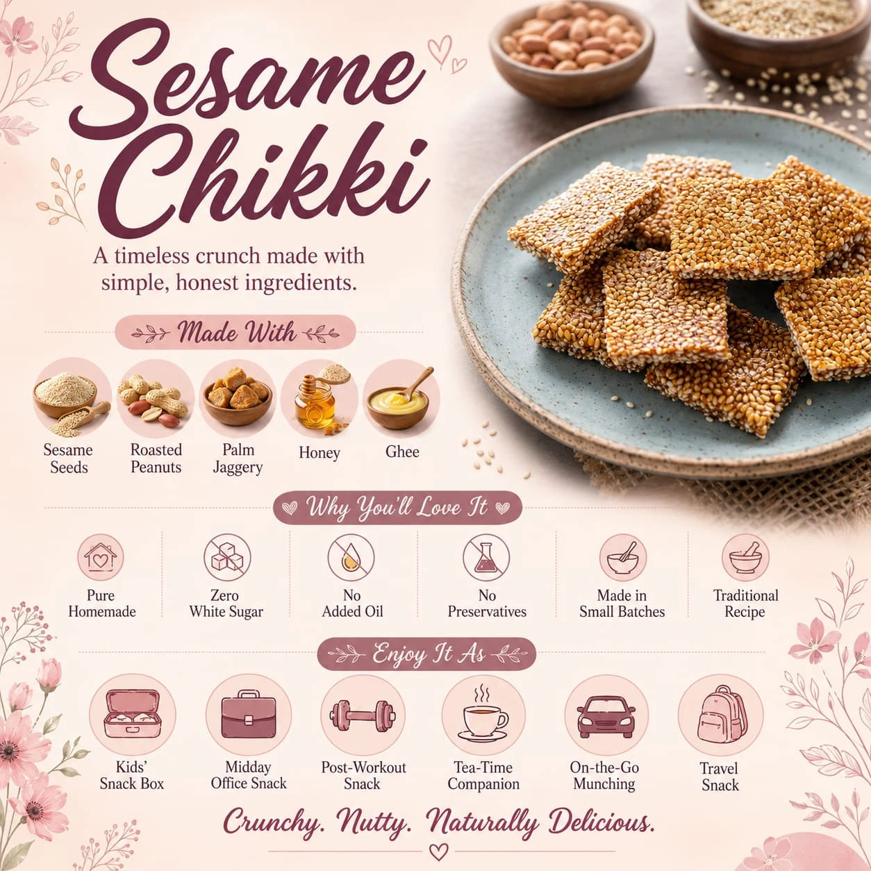 Sesame Chikki (Ellu Mittai)
