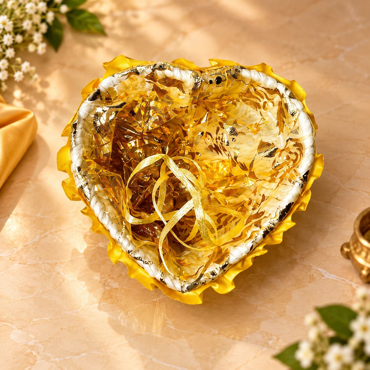 Potli Gift Basket - Net (Heart)