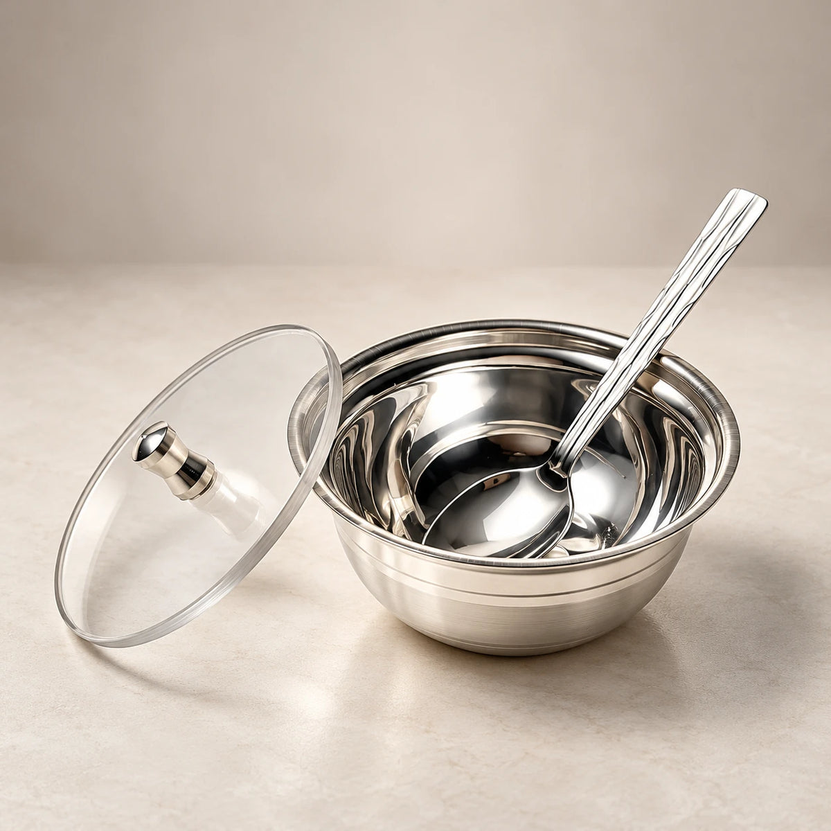Royal Bowl Set - Silver Glow
