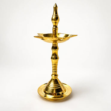 Traditional Brass Kuthu Vilakku – Kerala Style (Pair)