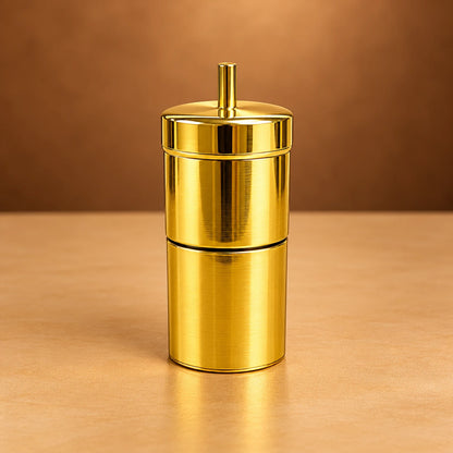Traditional Brass Filter Coffee Maker – South Indian Coffee Filter (Glossy Finish)