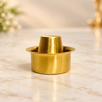 Traditional Brass Filter Coffee Maker – South Indian Coffee Filter (Glossy Finish)