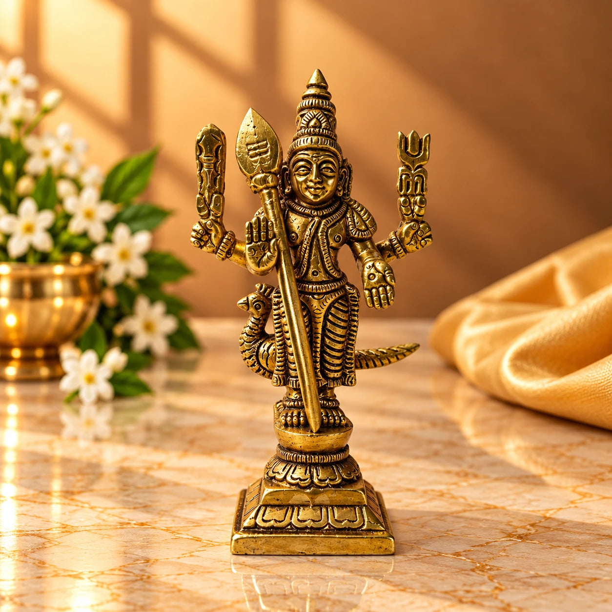 Murugan Idol - Brass