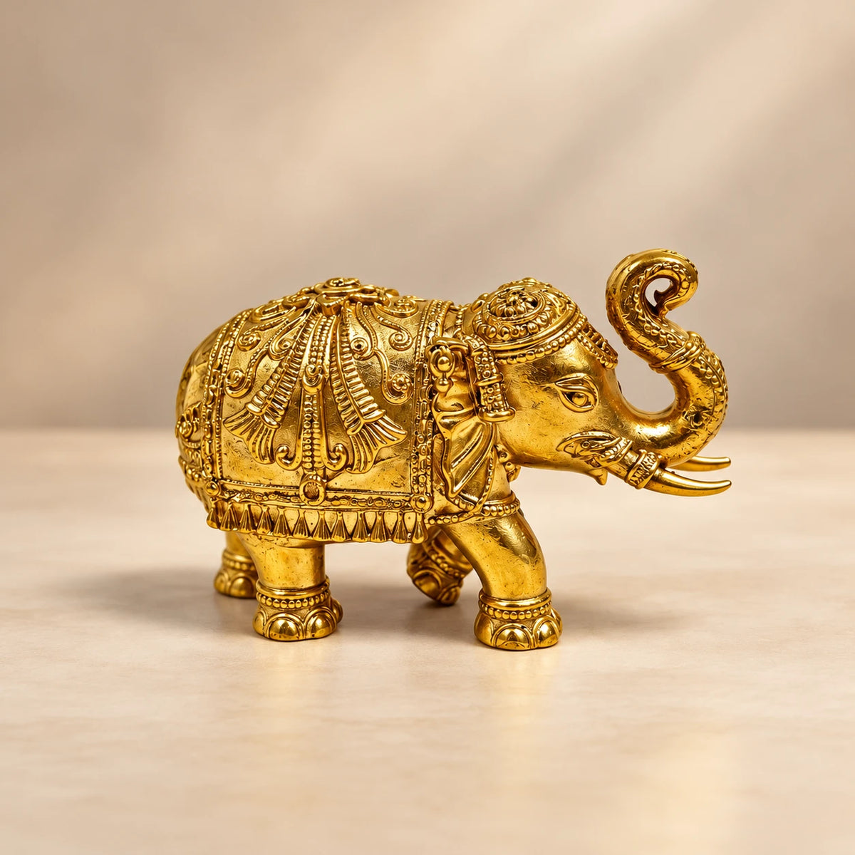 Elephant Statue - Brass