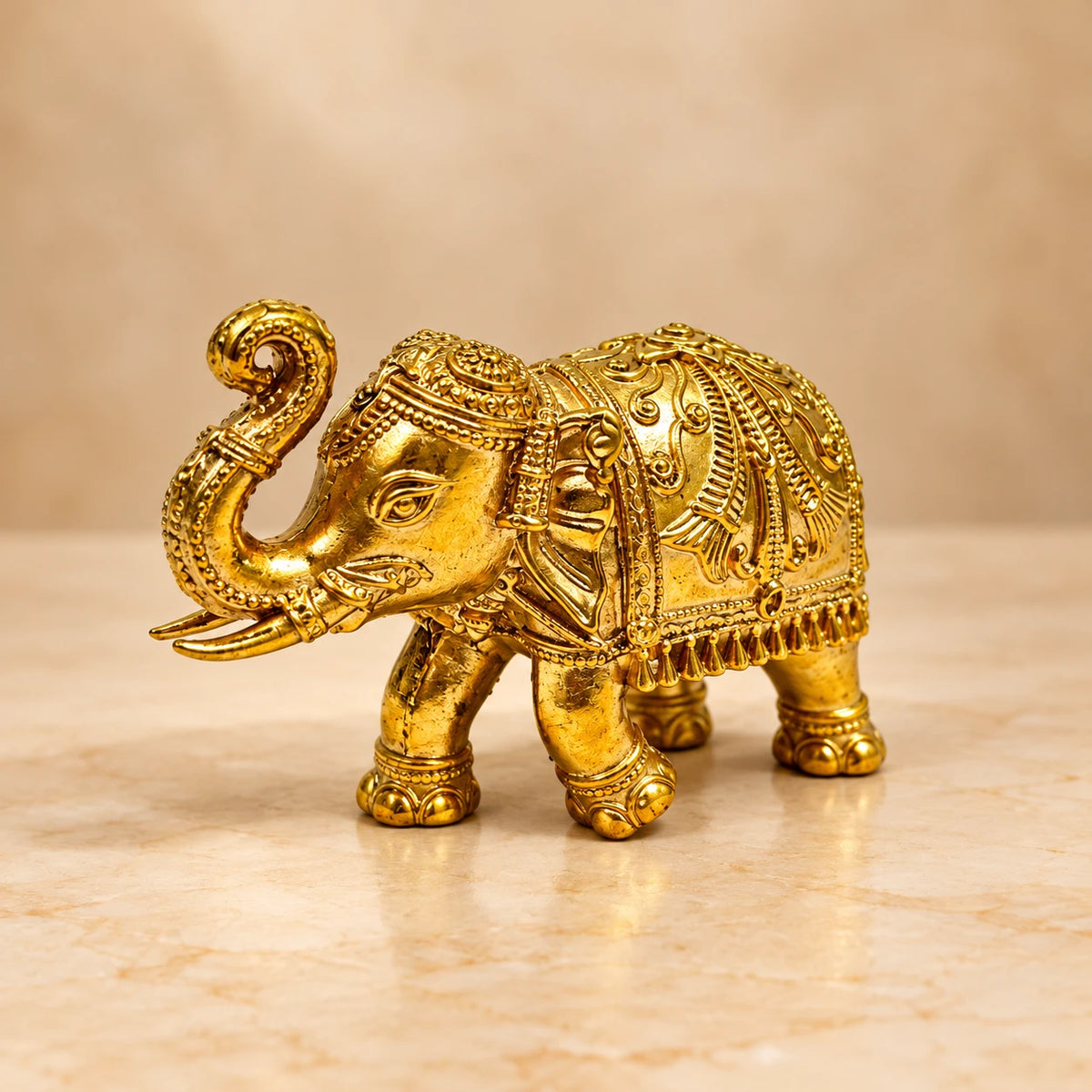 Elephant Statue - Brass