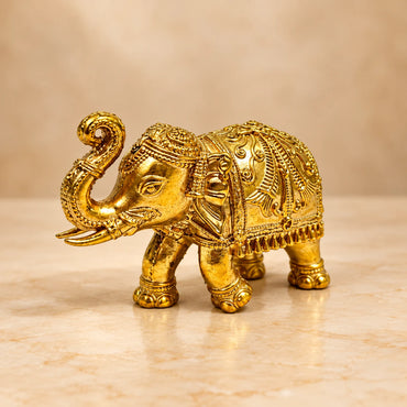 Elephant Statue - Brass