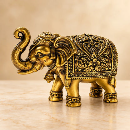 Elephant Statue (Antique) - Brass