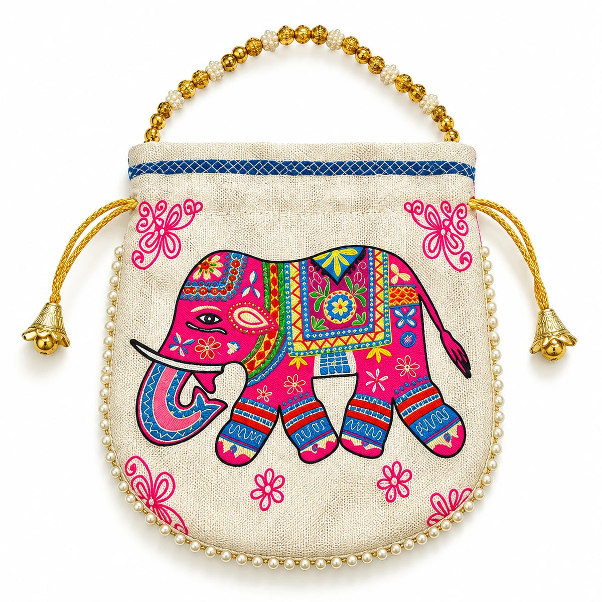 Traditional Elephant Design Potli Bags