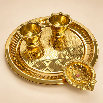 Pooja Set  - Brass