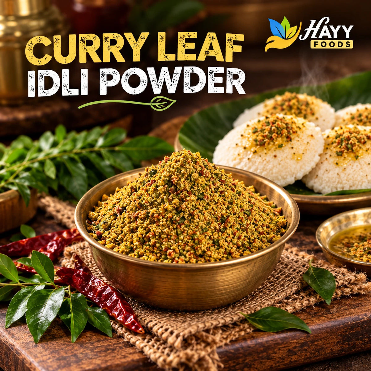 Curry Leaves Idli Podi