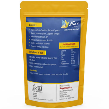 Vallarai Keerai idli Powder