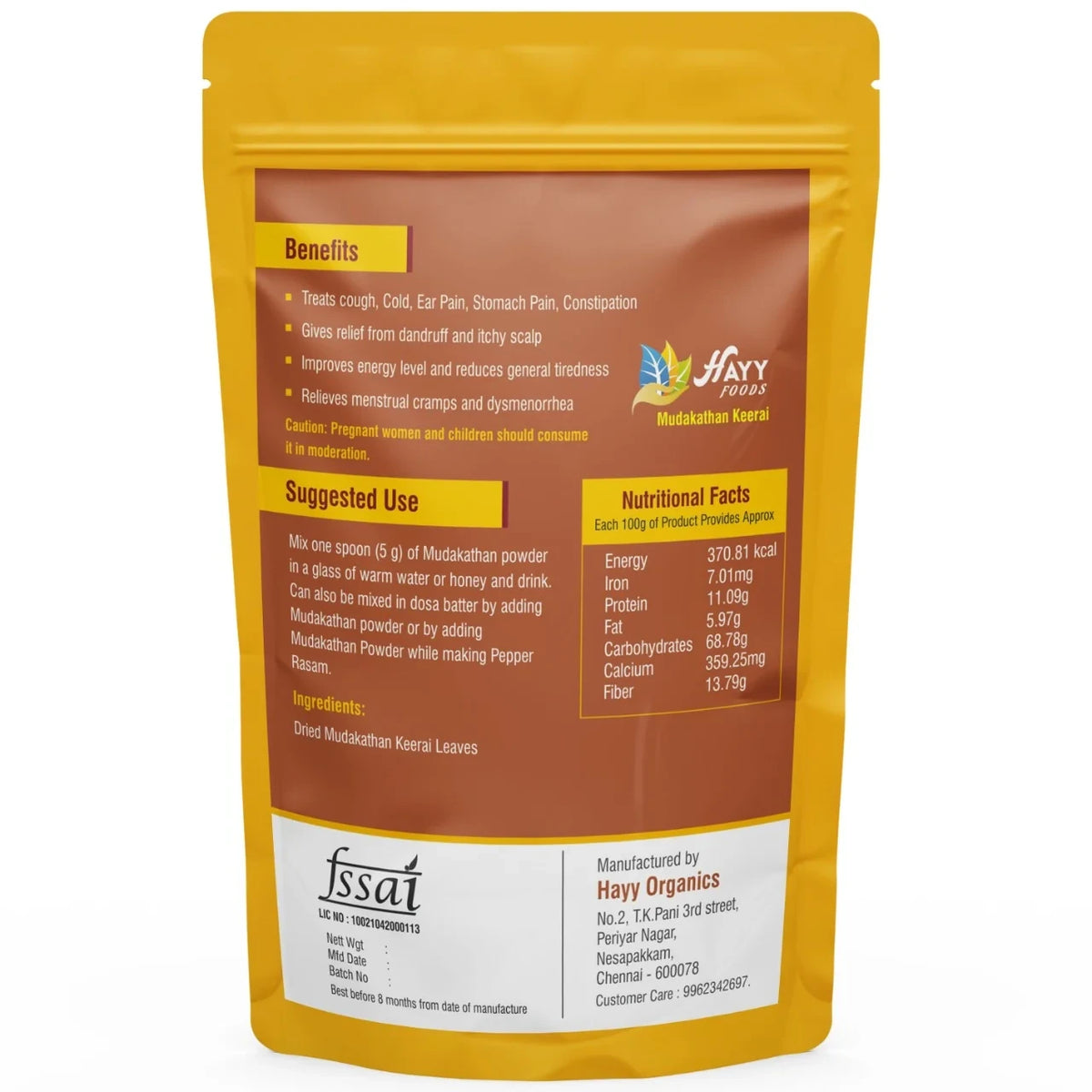 Mudakathan Keerai Powder
