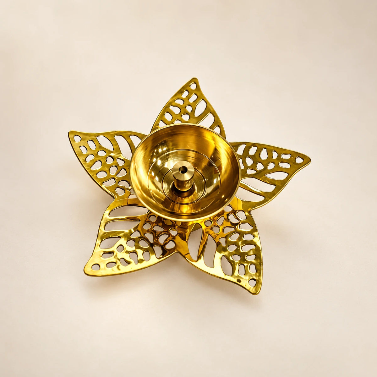 Flower Diya - Brass