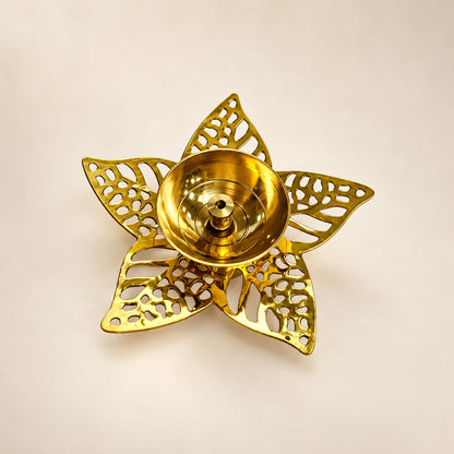 Flower Diya - Brass